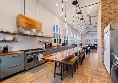 An indoors kitchen area