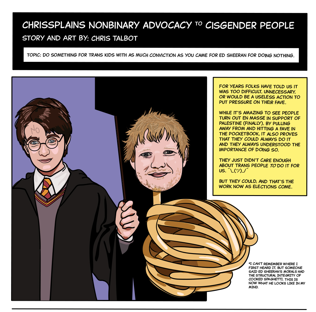 Section of the educomic. The alt text will not fit here, but there is a text only version link at the top of the piece.